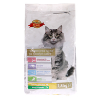 Pełnoporcjowa karma dla dorosłych kotów z wołowiną i warzywami 1,8kg