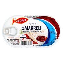 Graal Filety z makreli w słodkim sosie barbecue 170 g