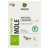 Vaco 2w1 Pułapka na mole spożywcze i ubraniowe 2 sztuki