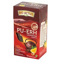 Big-Active Pu-Erh Herbata czerwona o smaku cytrynowym liściasta 100 g