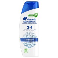 Head & Shoulders Classic Clean 2in1 Anti Dandruff Shampoo 330ml. Refreshing Clean Scent