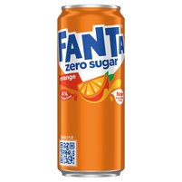 Fanta zero Napój gazowany o smaku pomarańczowym 330 ml