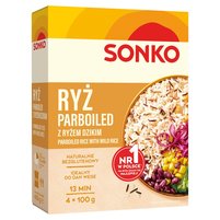 Sonko Ryż parboiled z ryżem dzikim 400 g (4 x 100 g)