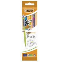 Ołówek z gumką HB BIC Matic Fun pouch 3szt