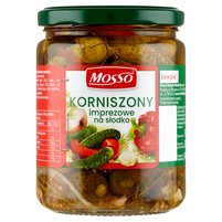 Mosso Korniszony imprezowe na słodko 510 g