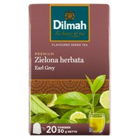 Dilmah Premium Zielona herbata Earl Grey 30 g (20 x 1,5 g)