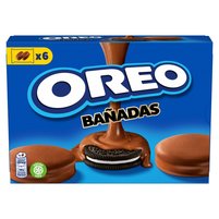 Oreo Ciastka kakaowe z nadzieniem o smaku waniliowym oblane polewą kakaową 246 g (12 sztuk)