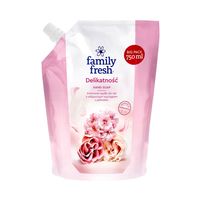 FAMILY FRESH DELIKATNOŚĆ KREMOWE MYDŁO DO RĄK Z ODŻYWCZYM WYCIĄGIEM Z JEDWABIU 750 ML