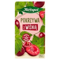 Herbapol Herbatka ziołowo-owocowa pokrzywa z wiśnią 30 g (20 x 1,5 g)