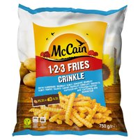 McCain 1.2.3 Fries Crinkle Frytki karbowane 750 g