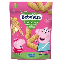 BoboVita Ciasteczka pszenno-orkiszowe z jabłkiem i brzoskwinią po 1 roku życia 150 g