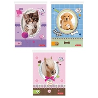 HERLITZ Notes A6/46 kartek kratka Pretty Pets