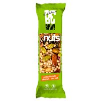 Be Raw! Nuts & Honey Pistachio Nuts Almonds Sea Salt Baton 30 g