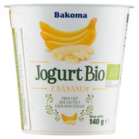 Bakoma Jogurt Bio z bananem 140 g