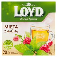 Loyd Herbatka ziołowo-owocowa mięta z maliną 30 g (20 x 1,5 g)