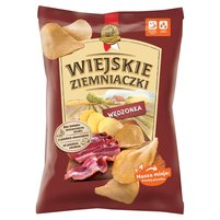 Wiejskie Ziemniaczki Chipsy ziemniaczane o smaku wędzonki 130 g