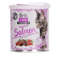 Brit Care Przysmak Bezzbożowy przysmak z łososiem i owocami dla dorosłych kotów. 100g