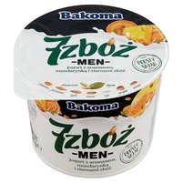 Bakoma 7 zbóż men Jogurt z ananasem mandarynką i ziarnami zbóż 300 g