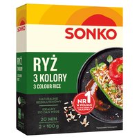 Sonko Ryż 3 kolory 200 g (2 x 100 g)