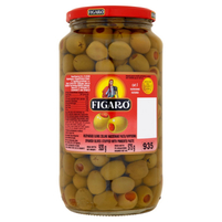 Figaro Hiszpańskie oliwki zielone nadziewane pastą paprykową 920 g