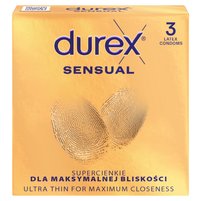 Durex Prezerwatywy Sensual, 3 szt.