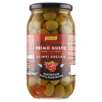 Primo Gusto Oliwki greckie nadziewane pastą paprykową 990 g