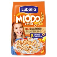 Lubella Miodo kółka Zbożowe kółka z miodem 500 g