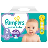 Pampers Active Baby 2, 96 Pieluszek,4kg-8kg