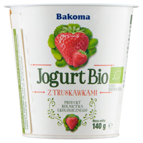 Bakoma Jogurt Bio z truskawkami 140 g