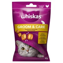 Whiskas Groom & Care Karma uzupełniająca dla dorosłych kotów z kurczakiem 45 g