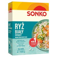 Sonko Ryż biały okrągły 400 g (4 x 100 g)