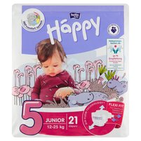 Bella Baby Happy Pieluszki jednorazowe 5 junior 12-25 kg 21 sztuk