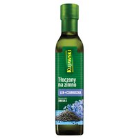 Kujawski Olej lniany tłoczony na zimno z czarnuszką 250 ml