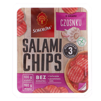 Sokołów salami chips o smaku czosnku 60 g