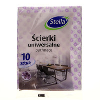 STELLA ŚCIERKI UNIWERSALNE O ZAPACHU LAWENDY 10SZT