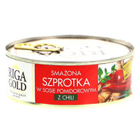 RIGA GOLD SMAŻONA SZPROTKA Z W SOSIE POMIDOROWYM Z CHILI 240G