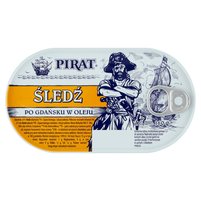 Pirat Śledź po gdańsku w oleju 160 g