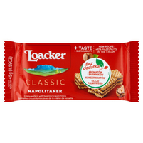 Loacker Classic Chrupiące wafle przekładane kremem orzechowym 45 g