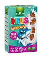 Gullón Dibus Sharkies - bezglutenowe wegańskie ciasteczka bez laktozy 250g