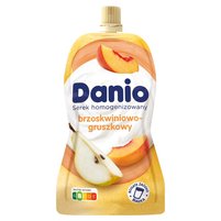 Danio Serek homogenizowany brzoskwiniowo-gruszkowy 120 g