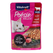 Vitakraft Poesie delice karma dla kotów z wołowiną 85g