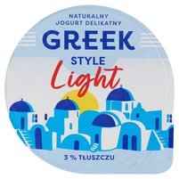 Greek Style Light Naturalny jogurt delikatny 180 g