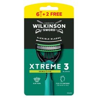 Wilkinson Sword Xtreme3 Sensitive Comfort Maszynka z 3 elastycznymi ostrzami 8 sztuk