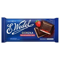 E. Wedel Czekolada gorzka truskawkowa 100 g