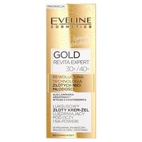 Eveline cosmetics Gold Revita Expert  Krem-żel ujędrniający pod oczy i na powieki, 30+/40+