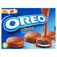 Oreo Ciastka kakaowe z nadzieniem o smaku waniliowym oblane polewą kakaową 246 g (12 sztuk)