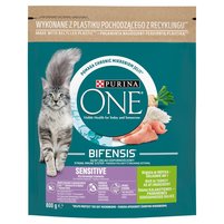 PURINA ONE Bifensis Sensitive Karma dla kotów bogata w indyka 800 g