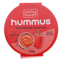 Lavica Food Hummus wegański czerwona papryka150g