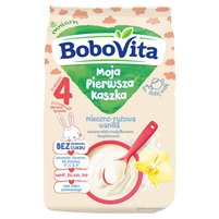 BoboVita Moja Pierwsza Kaszka mleczno-ryżowa wanilia po 4 miesiącu 230 g