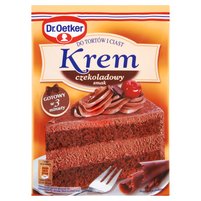 Dr. Oetker Krem do tortów i ciast smak czekoladowy 140 g